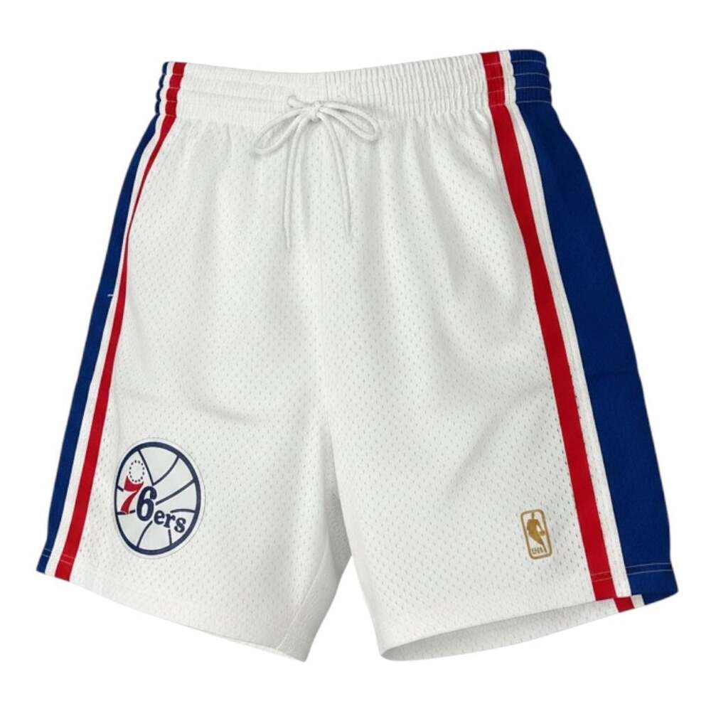 🏀Mitchell & Ness Philadelphia 76ers 1996-97 Swingman Home Shorts Size XL. NWT